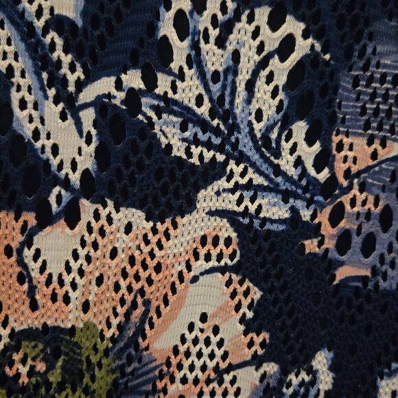 Westport Dress size medium Navy and Coral - Picture 3 of 4